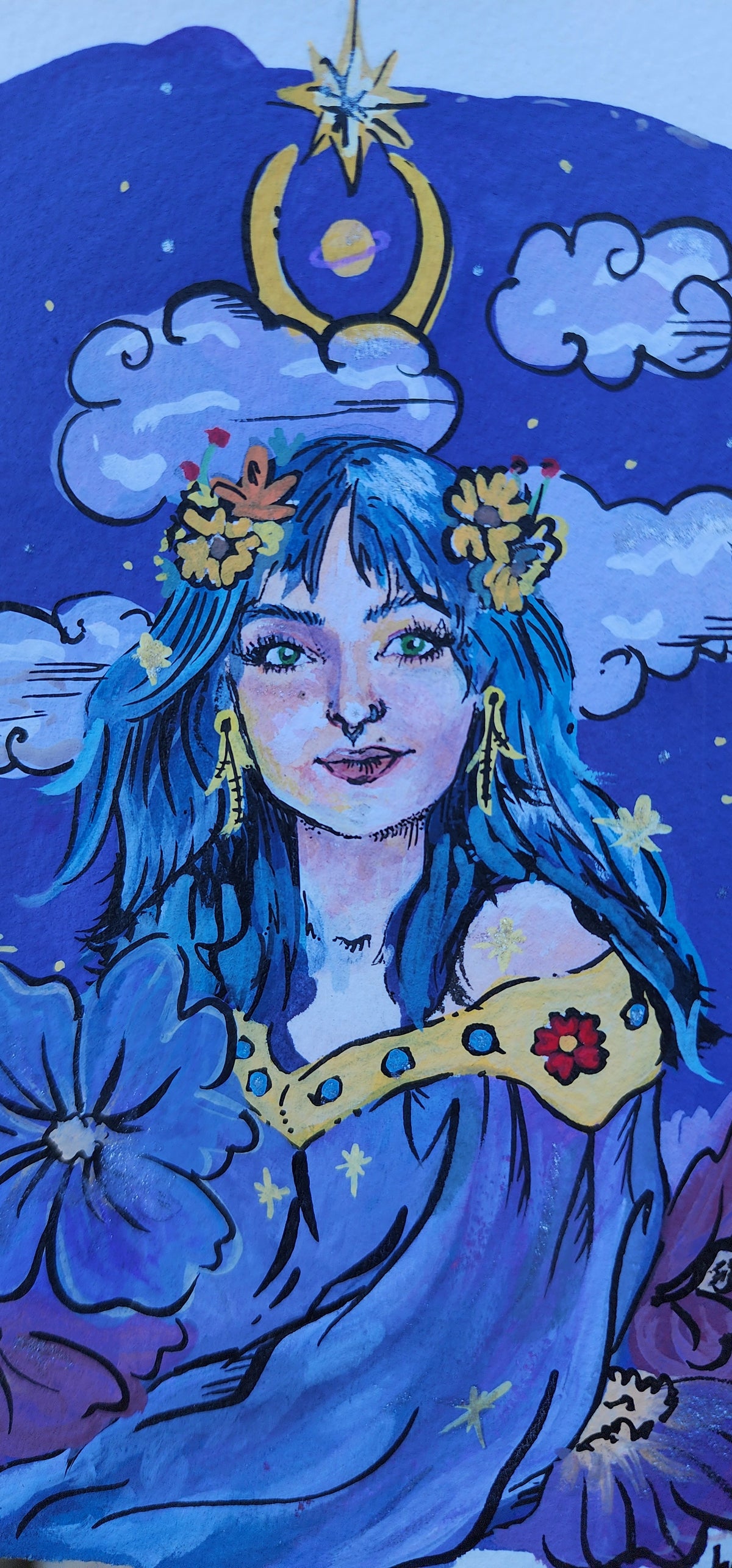 Fairytale Portraits - Hand Painted (CHEST UP) (4.5x6) Gouache x Ink