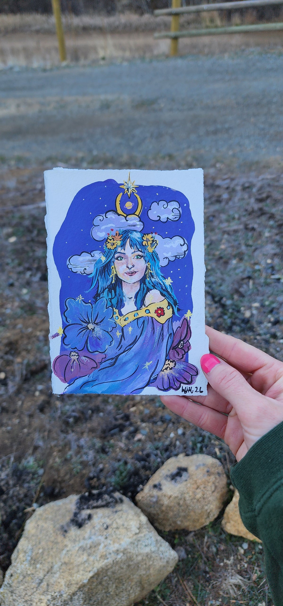 Fairytale Portraits - Hand Painted (CHEST UP) (4.5x6) Gouache x Ink