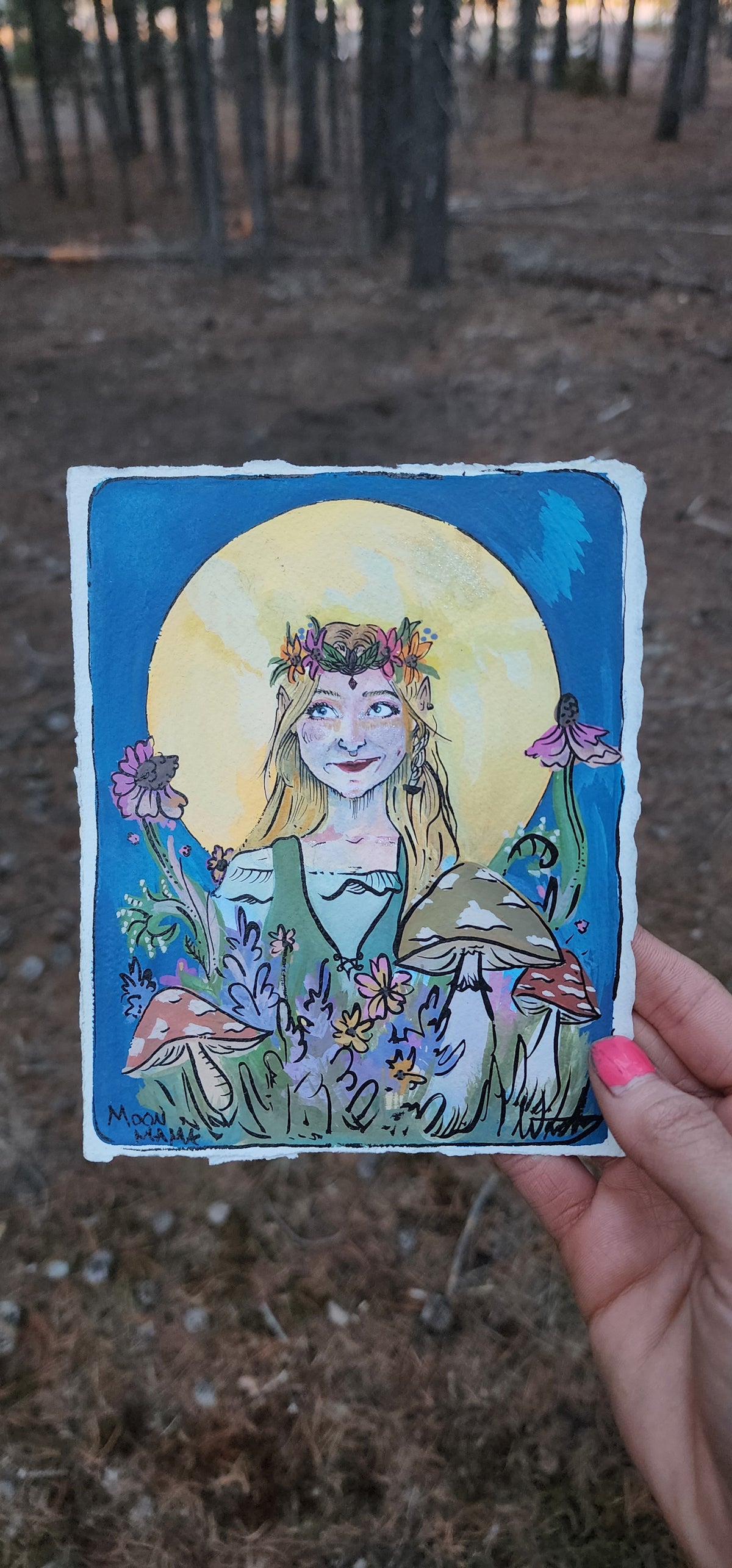 Fairytale Portraits - Hand Painted (CHEST UP) (4.5x6) Gouache x Ink