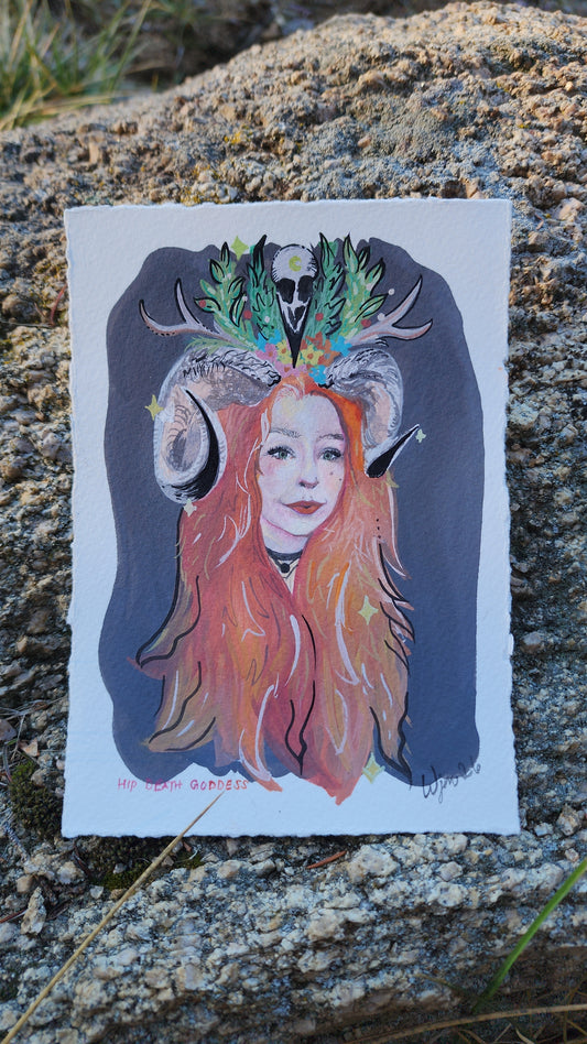 Fairytale Portraits - Hand Painted (CHEST UP) (4.5x6) Gouache x Ink