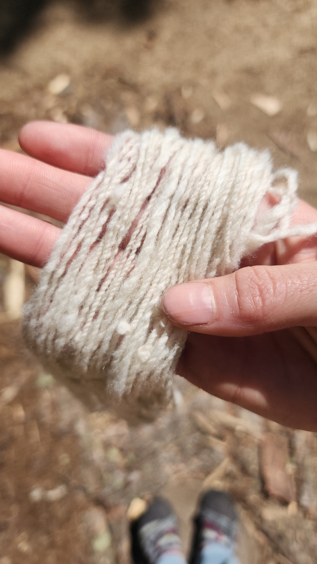 Small Batch Artisan Weaving Yarn 100% TARGHEE WOOL- Mini Skein