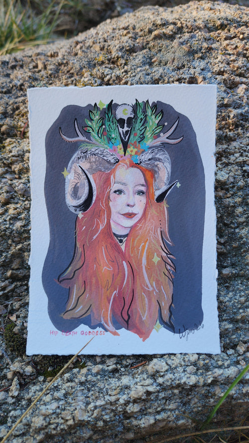 Fairytale Portraits - Hand Painted (CHEST UP) (4.5x6) Gouache x Ink